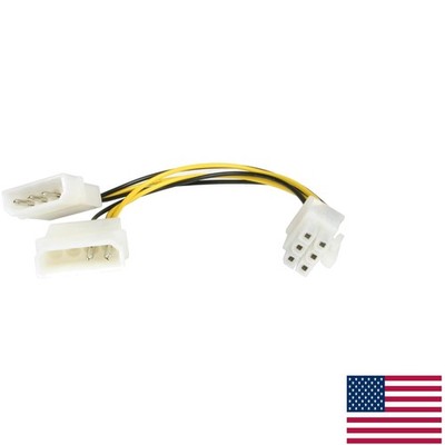 6in LP4 to 6-Pin PCIe Power Cable Adapter for Quick Data Transfer and Gaming