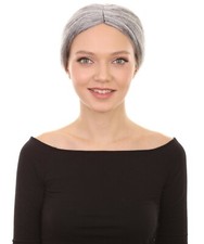 Adult Old Lady Grey Wig for Cosplay Grandma Character Party Costume Hair HW-293A