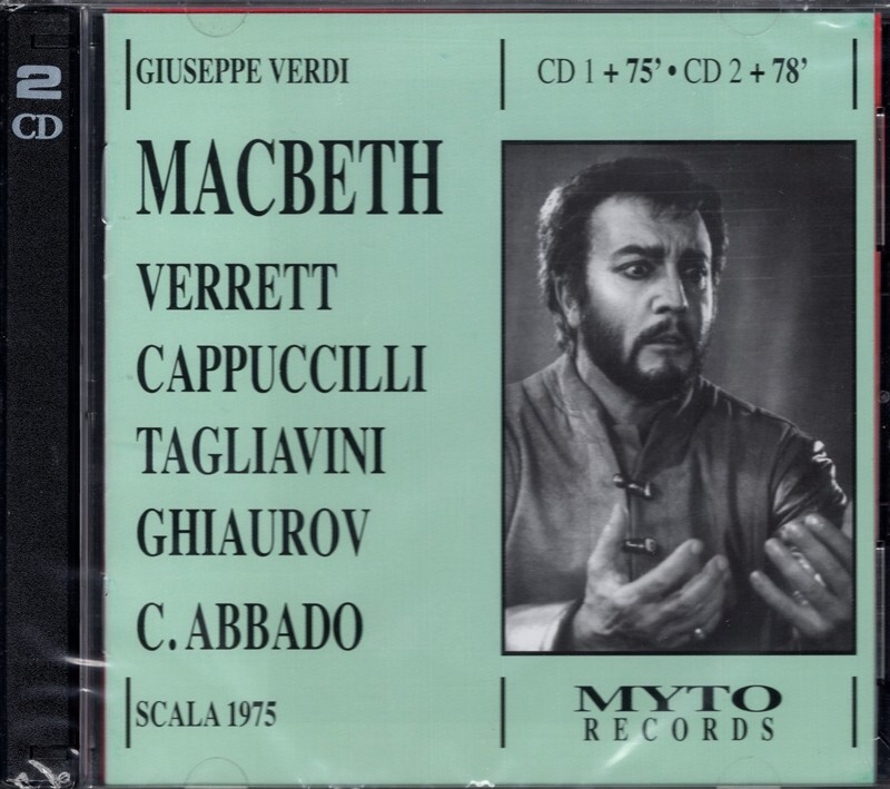 2CD SET C. Abbado - Verdi Macbeth New Sealed Myto Scala 1975