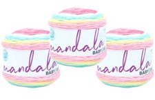  3 Pack Lion Brand Yarn Mandala Cake Ombre Yarn, NARNIA - 590 yd each