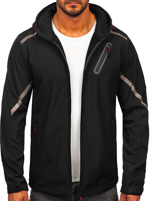 Windjacke Übergangsjacke Jacke Softshelljacke Soft Shell Mix Herren BOLF Motiv 