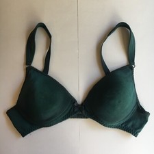 Olga Bra Green Vintage 36A Wireless Lined 32009 Comfort Adjustable Strap