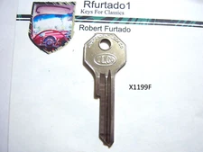 Key Blank for Chrysler, Dodge, Plymouth, Desoto ignition/doors 1949-51 (X1199F)