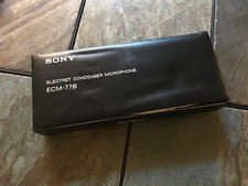 Sony ECM-77B Electret Condenser Omnidirectional Lavalier Microphone