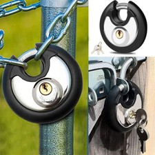 Anti-theft Discus Padlock Strong Secure Locker fr Warehouse Gates Garages Office