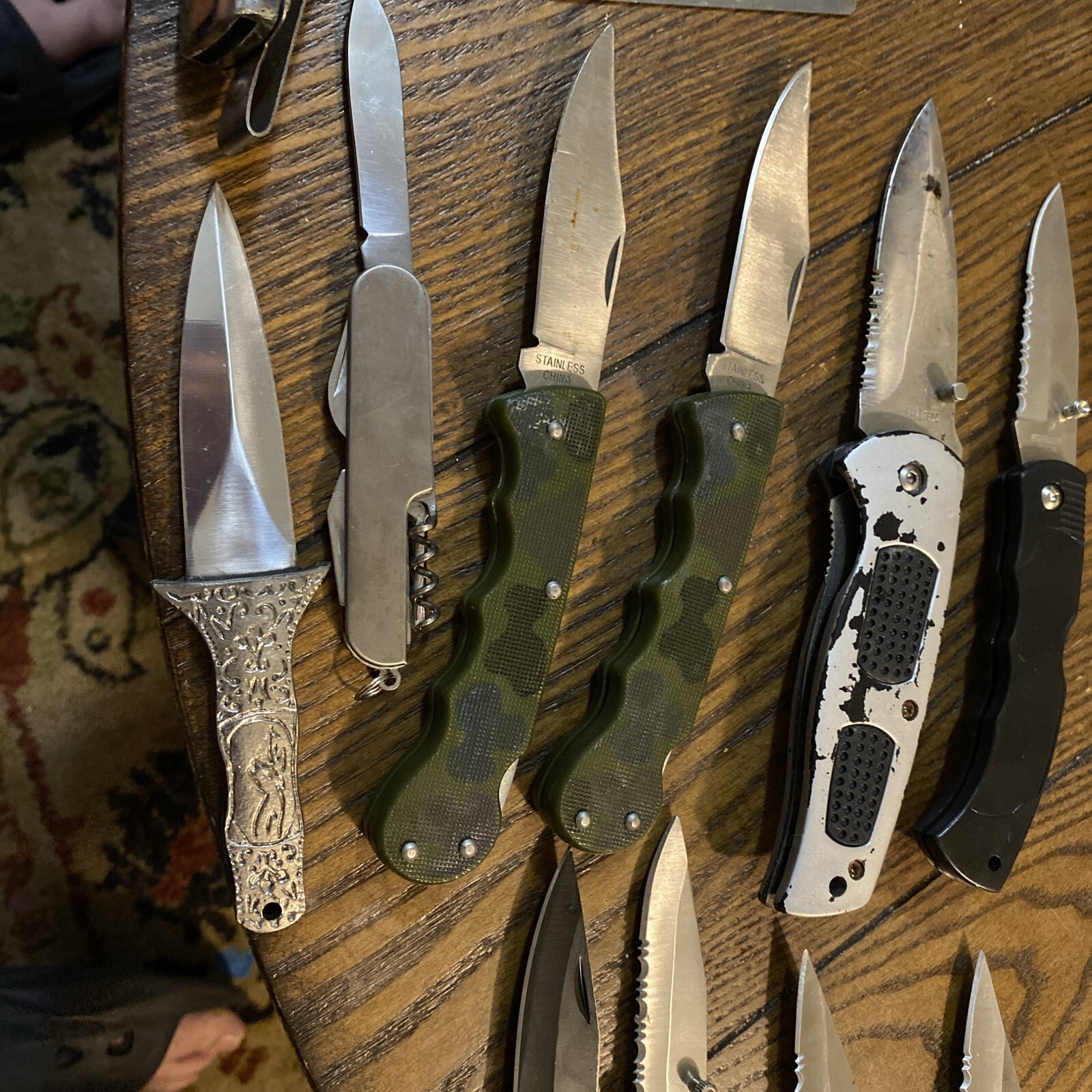 Lot Of 10 Various Used Pocket Knives eBay