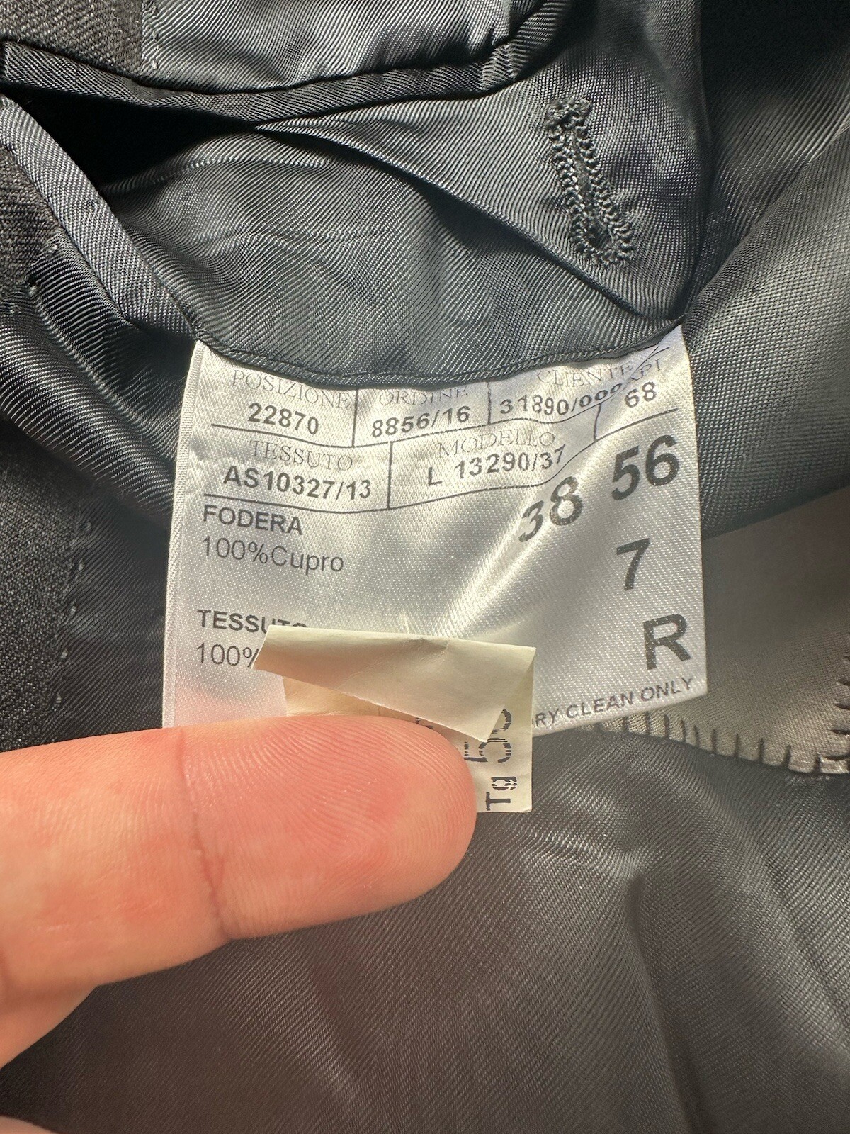 Canali 1934 Current Solid Charcoal Gray Mens Wool… - image 6