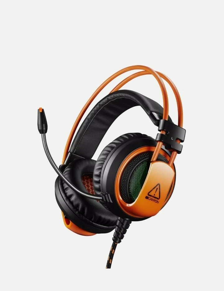 Canyon Stereo Gaming Headset Corax CND SGHS5 LED Light Memory Foam