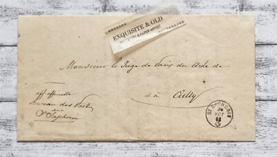 1863 Cully Stempel St. Saphorin Confederation Suisse Fribourg Dokument Brief alt