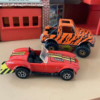 Hot Wheels Lot Red Cobra 1982; Tiger Striped Safari Suzuki Jeep Vintage Rare