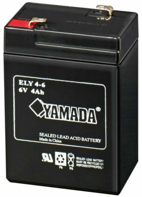 BATTERIA AL PIOMBO ERMETICA 6V 4,5Ah 5Ah 5.0Ah Adatta Per LAMPADE DI EMERGENZA - Foto 2