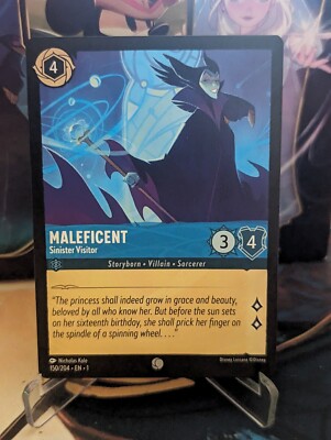 Disney Lorcana Maleficent - Sinister Visitor 150/204 Common NM TCG