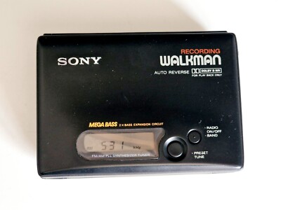 VINTAGE 1990's SONY WM-GX51 Recording WALKMAN RADIO CASSETTE