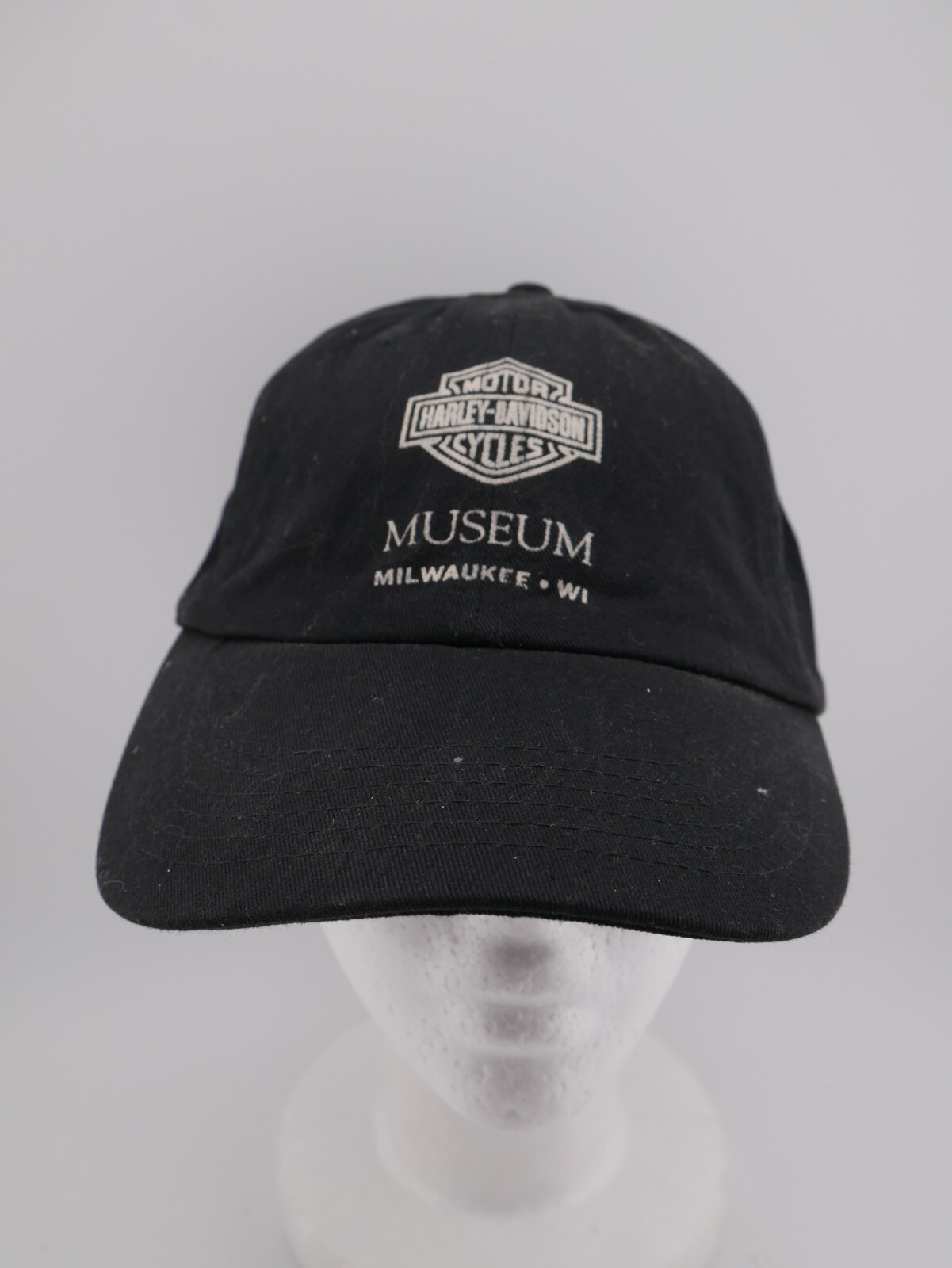 Harley Davidson Museum Baseball Cap Black Adjustable Hat Curved Bill