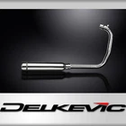 Royal Enfield Meteor 2021-24 Complete Exhaust 410mm Bull Nose Silencer Stainless