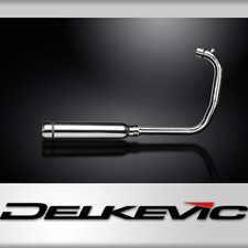 Royal Enfield Meteor 2021-24 Complete Exhaust 410mm Bull Nose Silencer Stainless