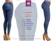 COLOMBIAN WOMEN'S BUTT ENHANCEMENT JEAN WITH PADS LOWLA-217988 ABD CONTROL SPDEX
