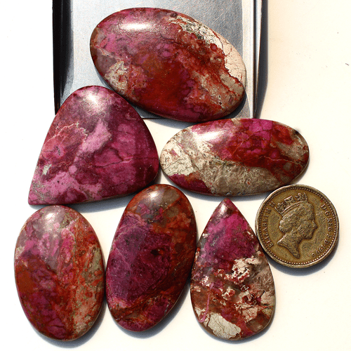 6 piezas natural cobalto calcita pequeñas palmeras de cristal muestra mineral... - Imagen 12 de 18