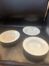 lindt stymeist craftworks Sand Speckled Set Of 3 Soup Bowls 8 1/2 In