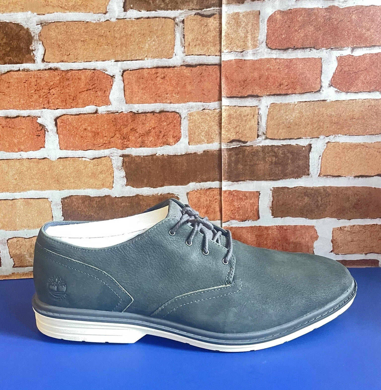 Scarpe Timberland da uomo Sawyer Lane Oxford in pelle grigio scuro taglia:12