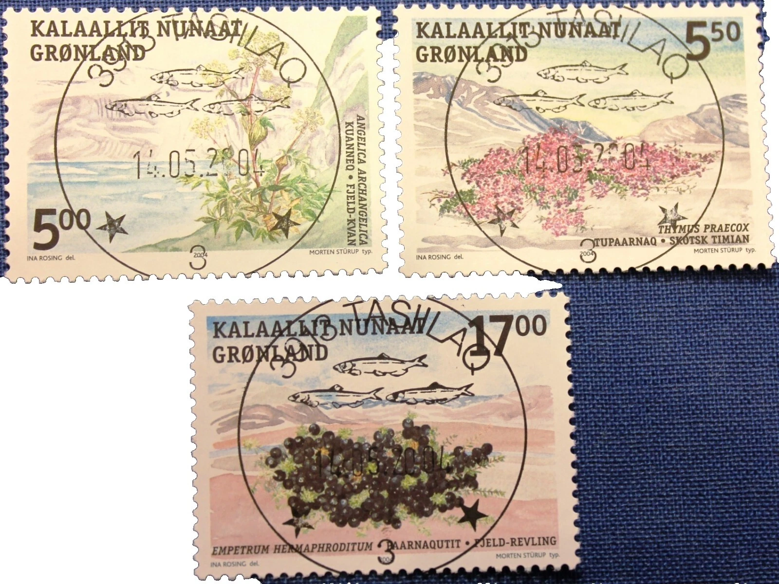 Flores usado Sellos Groenlandia