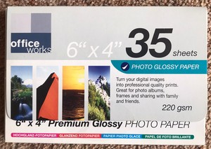 glossy paper officeworks