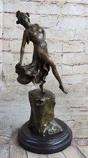 Dettagliato da Collezione Ballerina Da Vallet Bronzo Scultura Arredo Casa Art