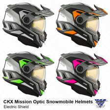 CKX Mission AMS Optic Snowmobile Helmet w/ El...