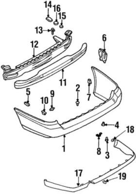 Genuine Subaru Bumper Cover 57730AC050