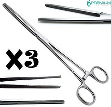 3  Pean Rochester Straight Forceps 8" Hemostat Surgical Premium Instruments