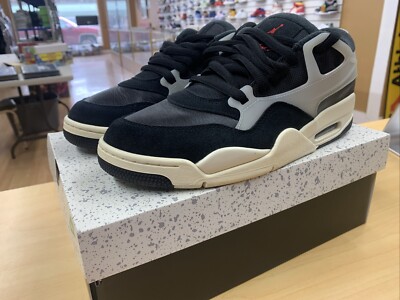 Size - 10.5 Nike Air Jordan 4 RM AJ4 Black Sail Coconut Milk FQ7939-006