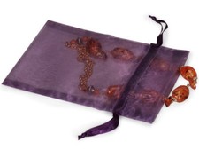 10 Sheer Purple Organza Bags 5x7 Jewelry All Occasions Holiday Favor Gifts