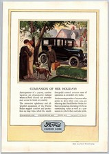 Vintage 1924 Ford Fordor Sedan Auto Automobile Car 20s Print Ad Vintage 1924 Ford Fordor Sedan Auto Automobile Car 20s Print Ad