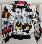 NWOT DISNEY STORE MINNIE MOUSE ADULT MEDIUM HOODED ZIP JACKET SWEAT SHIRT EARS