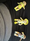 Vintage 1984 - 3 Cabbage Patch Kids - Mini Doll Figures - 3.5" tall