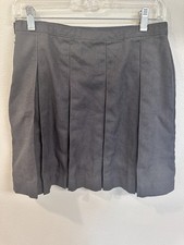 LANDS END Girl s Skirt Knit Uniform in gray color-size 14 Pre-owned
