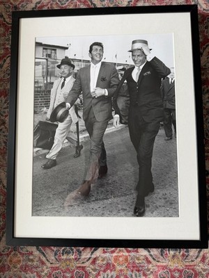 Frank Sinatra, Dean Martin, London 1961   Official Getty Images print - Rat Pack