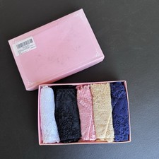 5 Pack Women  s Lace Seamless Hipster Floral Briefs Panties NIB