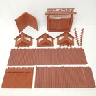 Vintage Marx Fort Apache Miniature Playset Fort Ladders Wall Cupola Gate Parts