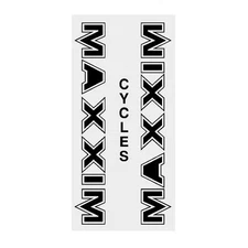 Maxxim - Black Early seat tube decal - Old school bmx