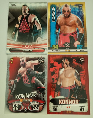AEW NXT WWE Wrestling Performer Superstar 4 Card Lot - Konnor / Big Kon