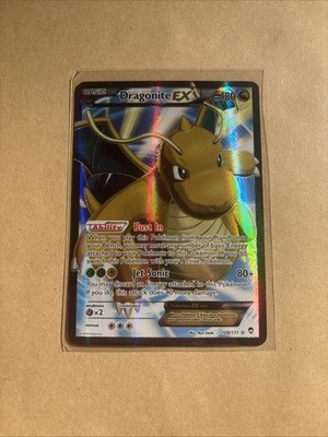 Dragonite EX 108/111 X & Y Furious Fists Ultra Rare Full Art Holo Pokemon Card