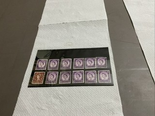 Great Britain Graphite Lines Stamps Duplicated Lot