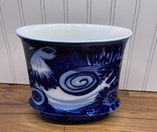 Rosenthal Studio Line Cobalt Blue & White Bird Vase Bjorn Winbald Germany