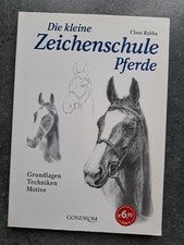Die kleine Zeichenschule Pferde malen zeichnen Bleistift Kohle Radierung Motive