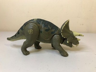 3 Vintage Jurassic Park Figures - Turner, Triceratops, Raptor