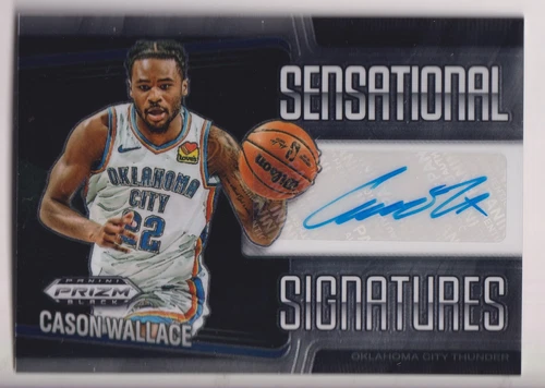 CASON WALLACE 2024-25 PANINI PRIZM BASKETBALL AUTOGRAPH AUTO CARD #SS-CSW