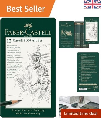 Luxus Schwarz Graphit Bleistift Set mit Soft Grip - Perfektes Geschenk für Kreative