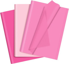 Mixed Pink Tissue Paper - 60 Sheets for Gift Wrapping Crafts, 14 x 20 Inches