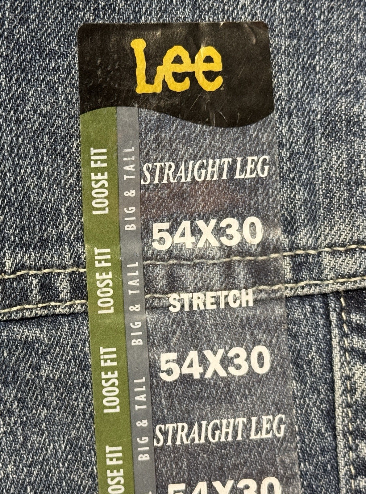 Lee Mens Work Carpenter Denim Jeans Original Stone 54x30 54W 30L NWT Stretch